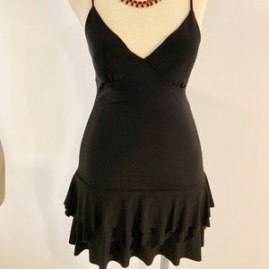 Little Black Dress with Ruffle Bottom